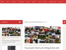 Tablet Screenshot of feuerwehr-gruenthal.de
